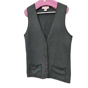 Vintage Style New York sweater vest women's Medium whimsy cottagecore